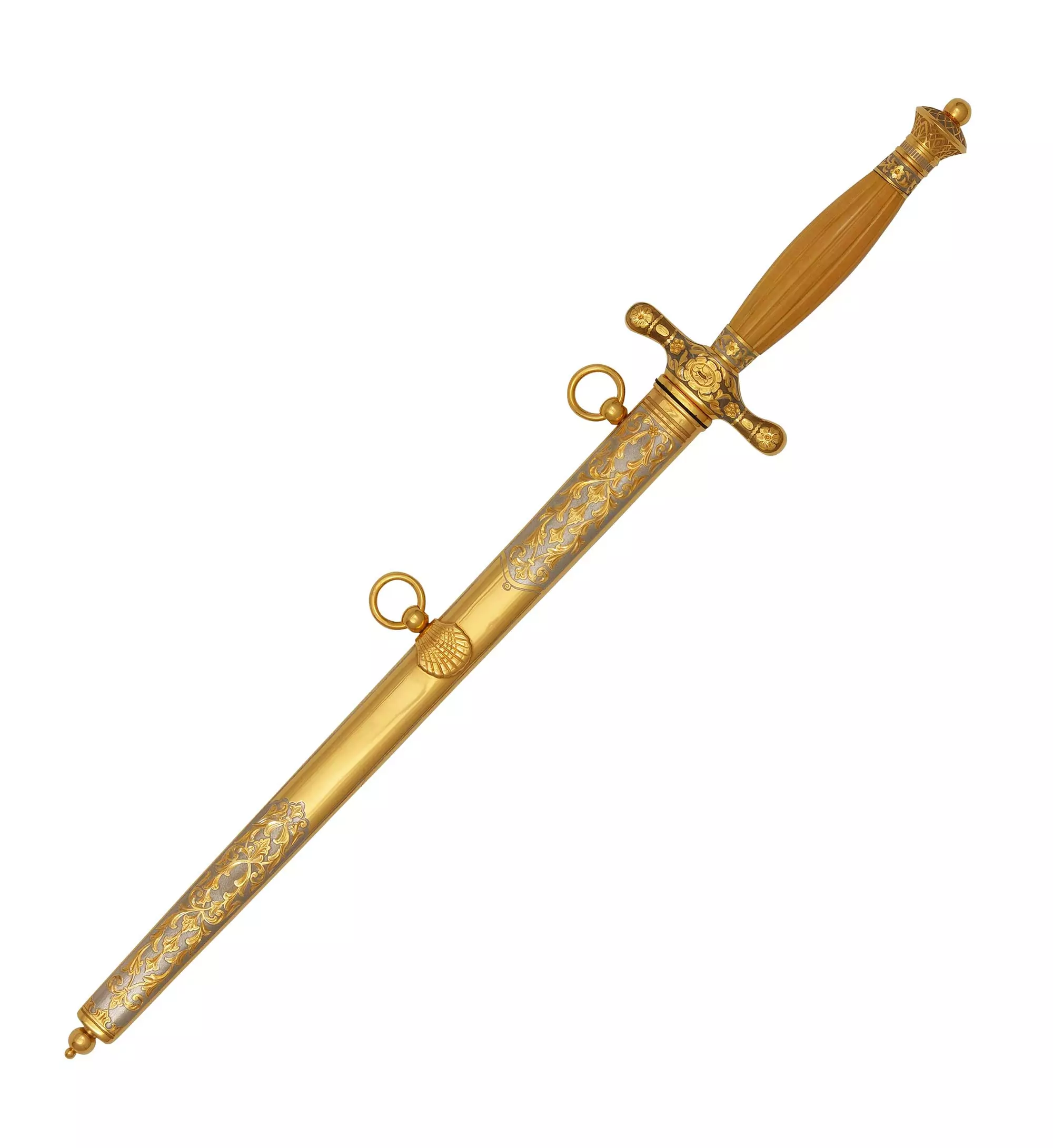 Кортик Адмиральский D.S.G. -Реплика (сталь нержавеющая ЭИ-107, рукоять самшит) 0З-00007259 (3)