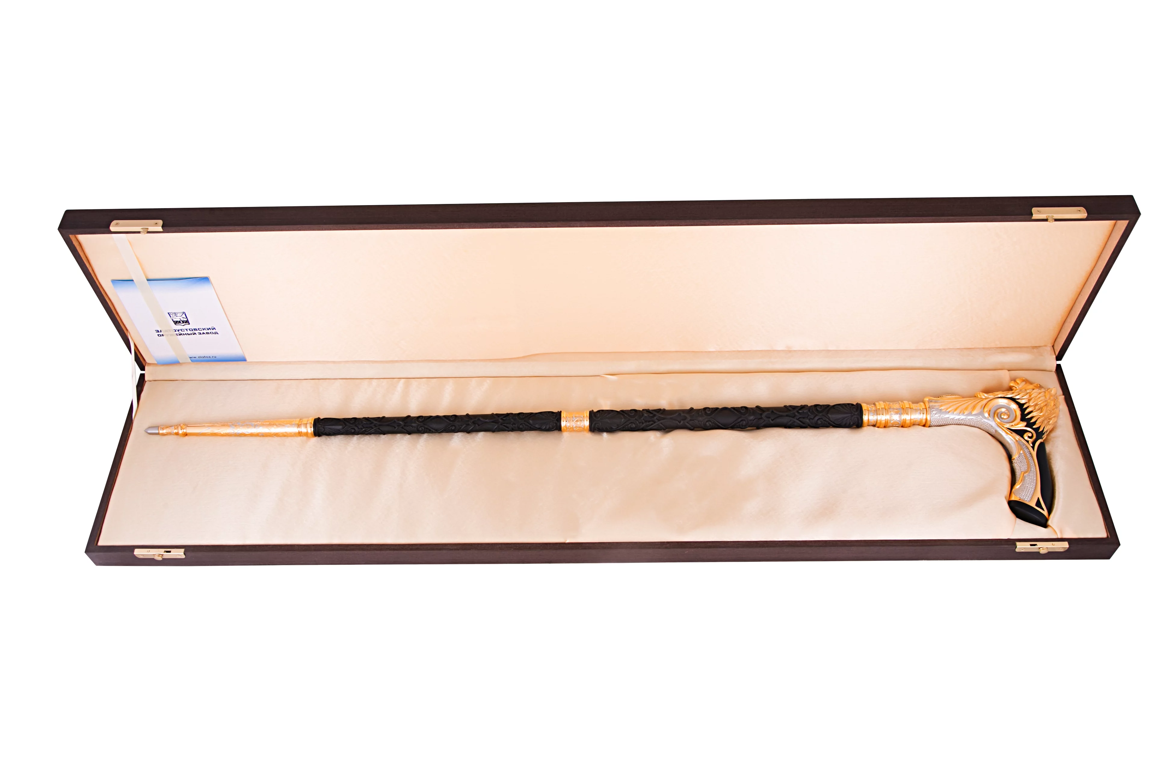 Подарочная Трость Лев (стилет - сталь нержавеющая ЭИ-107)