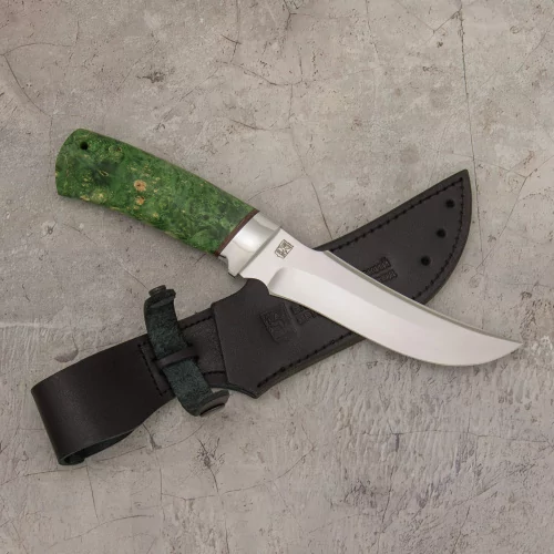 Нож Сокол (сталь AUS10,Ручка кап клена стаб. Зеленыйгарда ал.) 0З-00007765 (4)