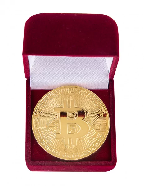Сувенир монета Золотой биткоин  0З-00000361