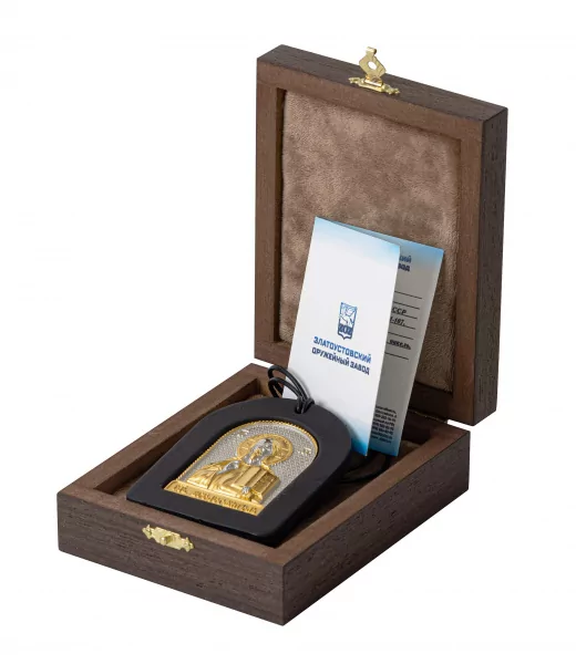 Автооберег Иисус Христос подвесной  (кожа, покрытие золотом) 0З-00009231 (5)