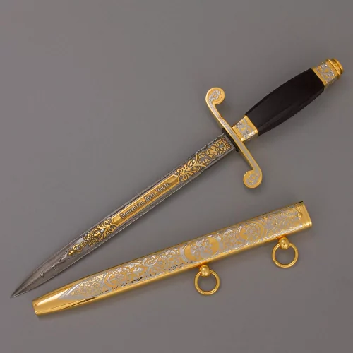 Кортик Офицерский Морской (сталь дамасская)  0Ц-00003576 (6)