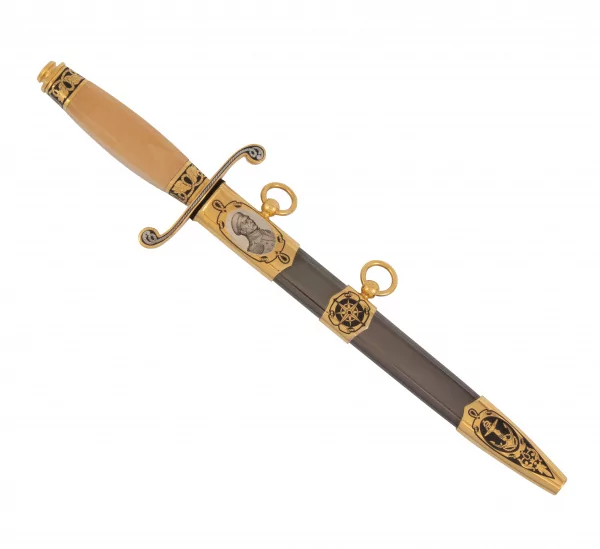 Кортик Офицерский Адмирал П.С. Нахимов (сталь ЭИ-107) 0З-00003265 (5)