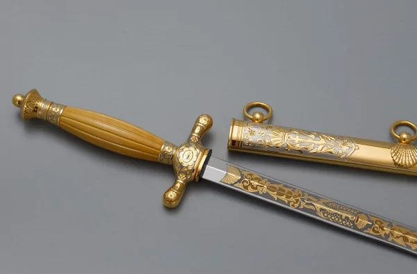 Кортик Адмиральский D.S.G. -Реплика (сталь нержавеющая ЭИ-107, рукоять самшит) 0З-00007259 (8)